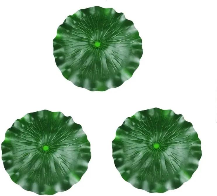DOITOOL 3Pcs Artificial Floating Foam Lotus Leaves 23.6 Inch Large Artificial Water Lily Pads Ornaments for Patio Fish Pond Pool Aquarium Decor, Green by GreenHaven Gardens