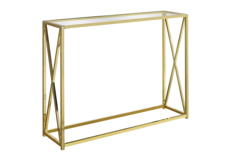 Accent Console Table For Entryway, Contemporary & Modern - Gold by Unique Piece Furniture