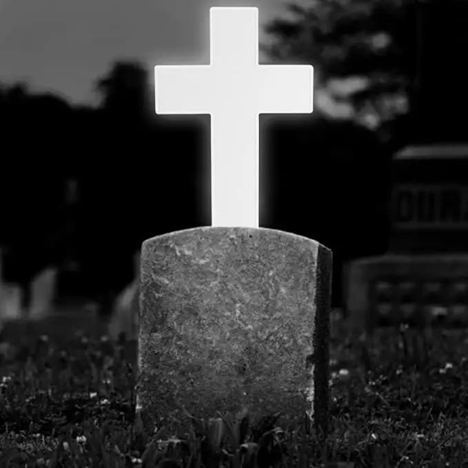 Solar Lighted Cross Grave Lighted Garden Cross Stake Decor LED Jesus Cross Light Decoration for Home Memorial Decoration,Outdoor Yard, Home, Patio by GreenHaven Gardens