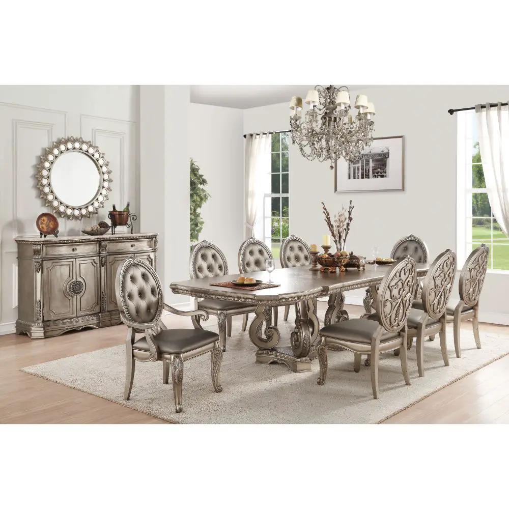 Northville - 30" Dining Table - Antique Silver by Unique Piece Furniture