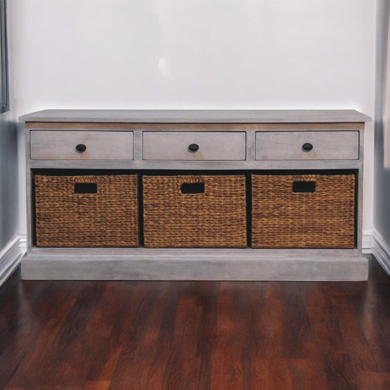 Basket Storage Cabinet - Gray Ash by HouseOfZazla