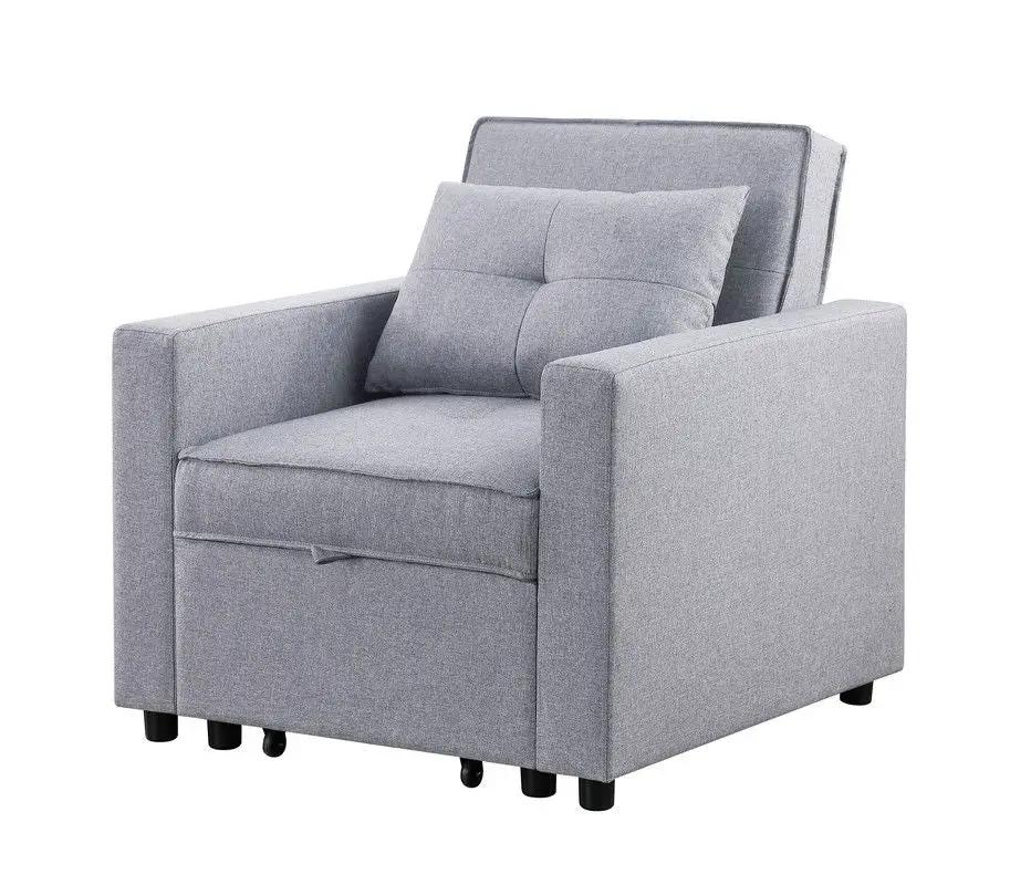 Zoey - Convertible Sleeper Chair With Side Pocket by HouseOfZazla