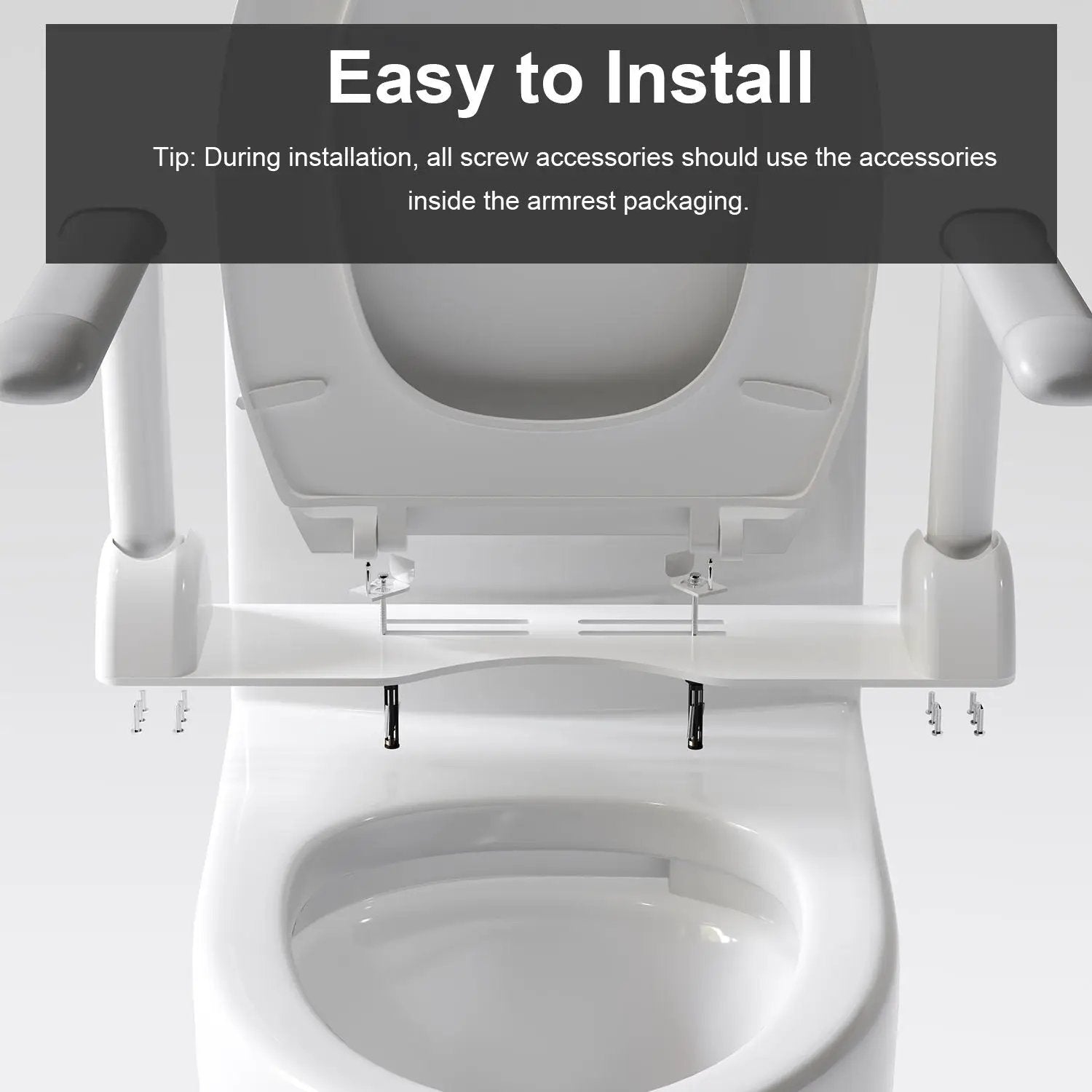 Upgraded Design Armrest, With Glossy Gw 007 1 Piece Toilet With Tornado Flush, Soft Close Seat, Dual Flush Map 1000G, Comfort Chair Seat - Gloss White by HouseOfZazla
