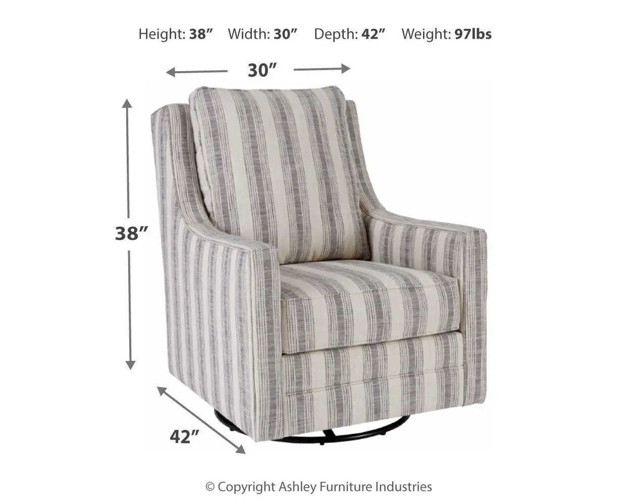 Kambria - Swivel Glider Accent Chair by Unique Piece Furniture