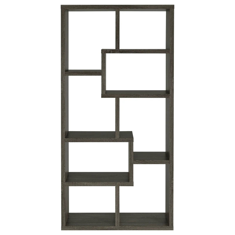 8 Shelf Geometric Bookcase