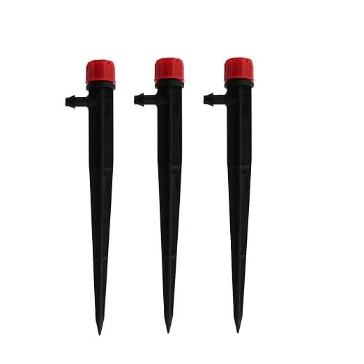 50PCS 13.2x1.5cm Plastic Irrigation Drip Heads Ground Plugged 360 Degree 8 Hole Rod Adjustable Water Flow Drip Irrigation Sprinklers for Garden Residential Watering System by GreenHaven Gardens