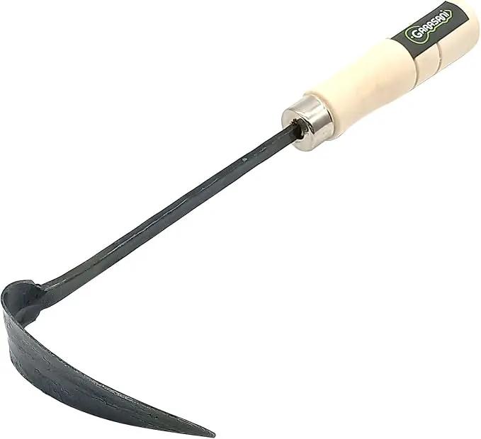 GARASANI Hand Hoe Plow Korean Style Ho-Mi Small Hoe Used to Dig Up Weeds (Grass) by GreenHaven Gardens