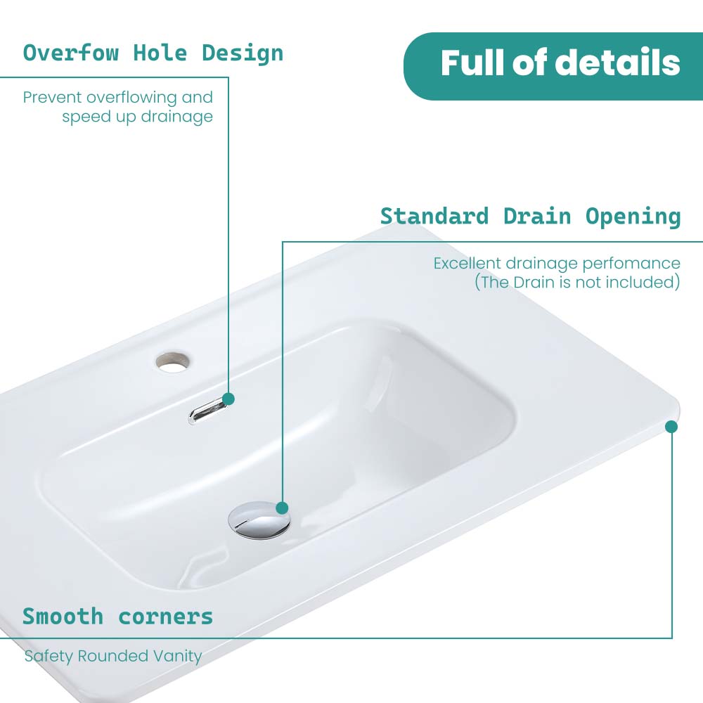 BB04-30-301 Integrated Bathroom Sink by HouseOfZazla