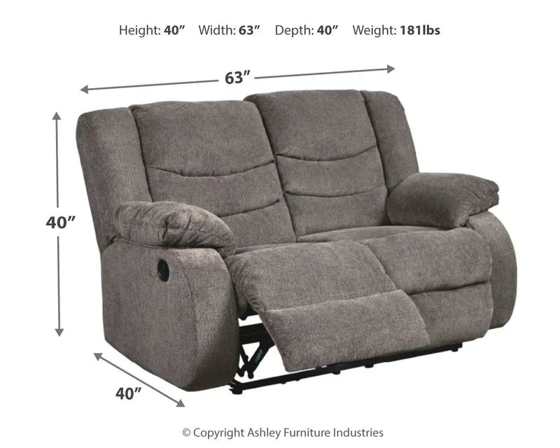 Tulen - Reclining Loveseat by Unique Piece Furniture