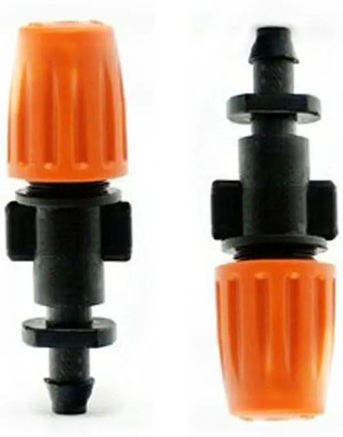 FADDARE 50pcs Garden Irrigation Misting Dripper Set, Adjustable Flow, Black+Orange, Engineering Plastics by GreenHaven Gardens