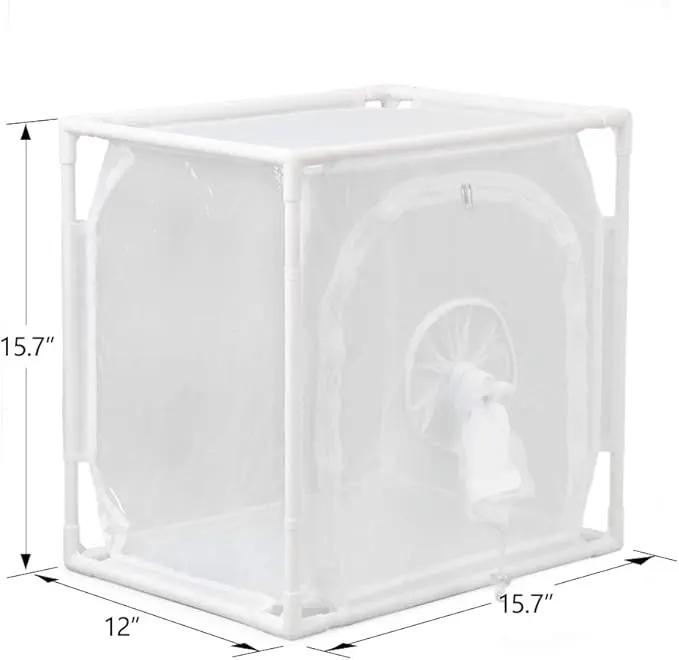 RESTCLOUD Monarch Butterfly Habitat Cage, Outdoor Insect Mesh Cage Terrarium 16" x 12" x 16" by GreenHaven Gardens