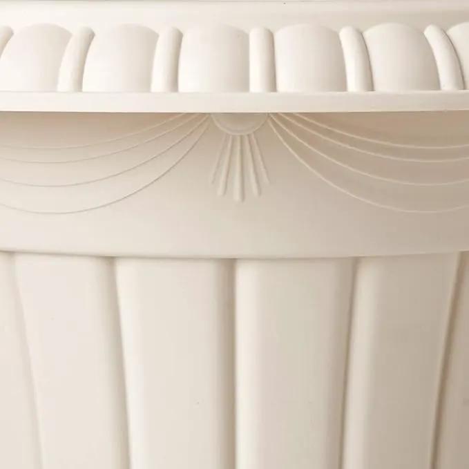 PL00BG Classic Traditional Plastic Urn Planter Indoor/Outdoor, 16" x 18", Beige by GreenHaven Gardens