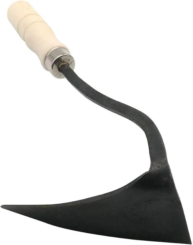 GARASANI Hoe Hand Plow Hoe Korean Style Ho-Mi Organic Gardening (Triangle) by GreenHaven Gardens