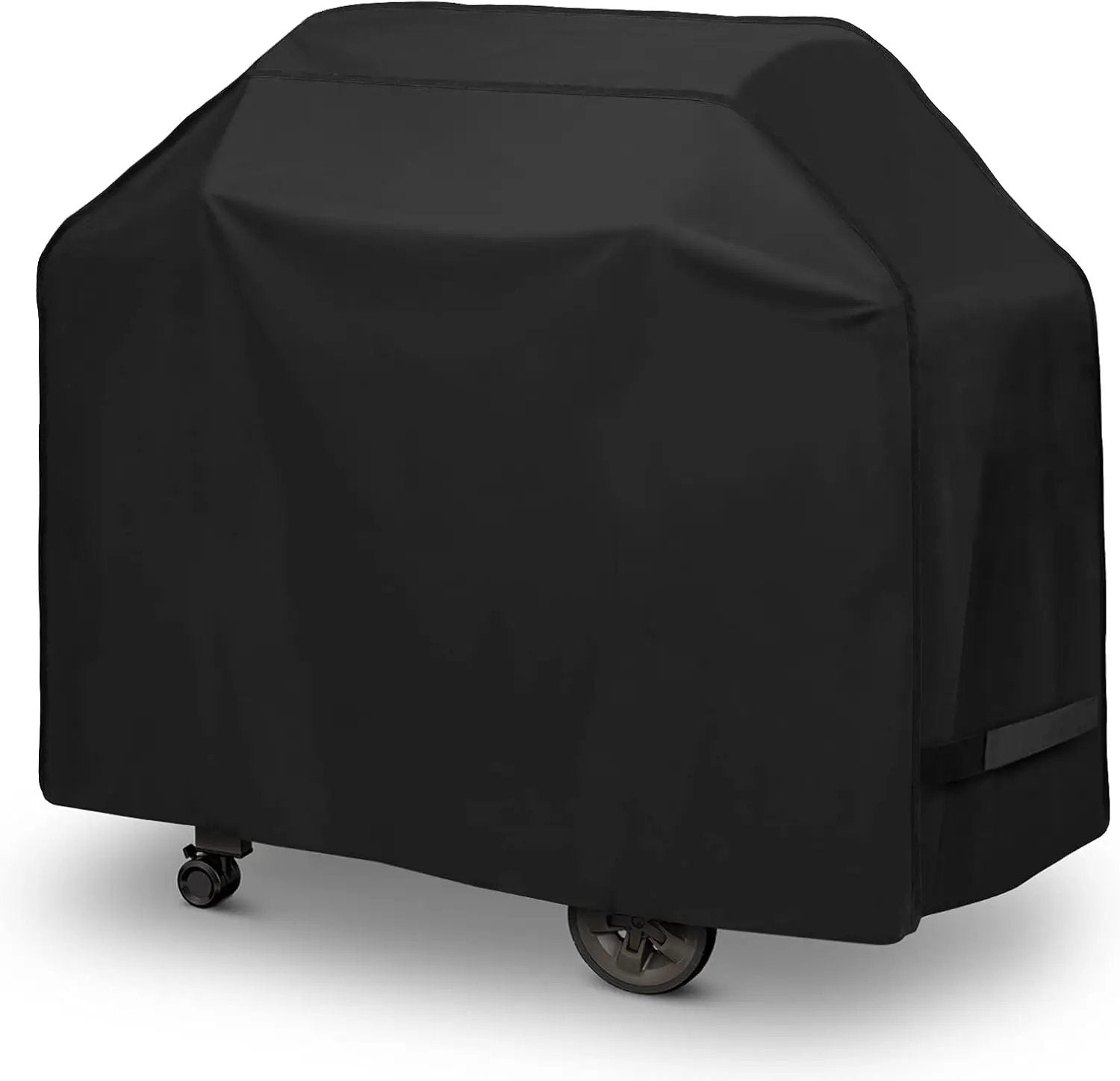 BBQ Grill Cover 50 Inch, Heavy Duty Waterproof Barbecue Cover for Outdoor Grills up to 48 Inch Width, Suitable for Weber, Char Broil, Nexgrill Grills, etc, All Weather Protection, Black by GreenHaven Gardens