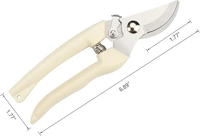 Garden Scissors for Plant, Tip Pruning Shears for Cutting Flowers, Trimming Plants, Bonsai and Fruits Picking (2 PC Bypass Blade Pruner) by GreenHaven Gardens