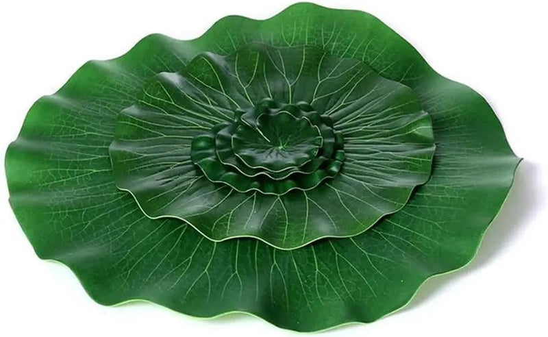 Superdream Artificial Realistic Lily Pads Floating Scenery Lotus Pods for Pool Decoration Aquarium Fish Pond Water Decorative (15 Pack) by GreenHaven Gardens