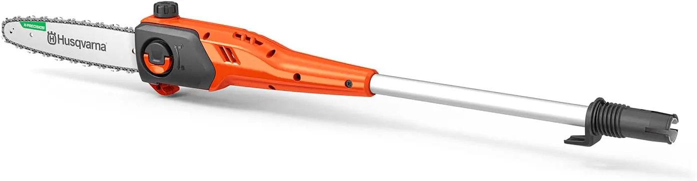 Husqvarna DP110 Pole Saw Attachment, 10-Inch FLXi Compatible Electric Pole Saw Attachment, Hook and Harness Included for Easy Storage and Additional Support by GreenHaven Gardens