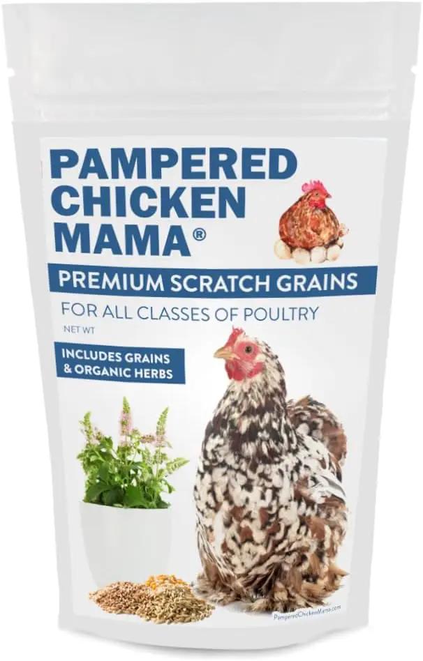 Pampered Chicken Mama Backyard Feed - Premium Scratch Treat - High Protein & Calcium All-Natural Grower Feed Supplies for Laying Chickens (2.5 Pounds) by GreenHaven Gardens