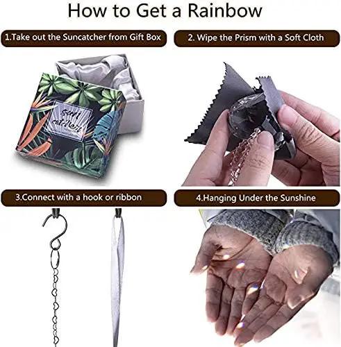 H&D HYALINE & DORA Suncatcher Window Hanging Tree of Life Heart Shaped Crystal Ball Prism Drop Pendant by GreenHaven Gardens