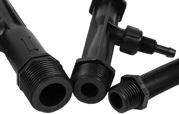 Fertilizer Injector Tube, Irrigation Venturi Fertilizer Injector with 1/2" 3/4” 1” Inch Agriculture Garden Fertilizer Mixer Injector Agriculture Tool Plastic Black(3/4inch) by GreenHaven Gardens