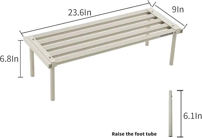 Metal Plant Stand, Rust-proof Aluminum Flower Pot Stand, Plants Display Stands Decoration Racks for Living Room Balconies and Gardens (60 White) by GreenHaven Gardens