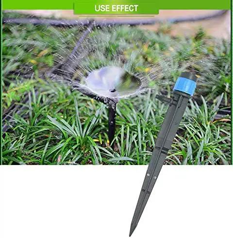 Lxcom Lighting 100 Pack Irrigation Drippers Drip Emitters Micro Spray Adjustable 360 Degree Full Circle Pattern Water Flow Irrigation Drippers Micro Bubbler Sprinkler Drip System Parts Drip Irrigation by GreenHaven Gardens