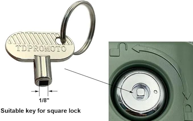 Sprinkler Controller Door Key Sprinkler Timer Lock Key for Orbit and Hydro-Rain, Metal (2pcs) by GreenHaven Gardens