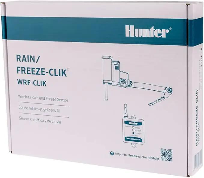 Hunter Industries WRFCLIK Hunter Clik, Wireless Rain/Freeze Sensor Combo (Includes Receiver and Transmitter), White by GreenHaven Gardens