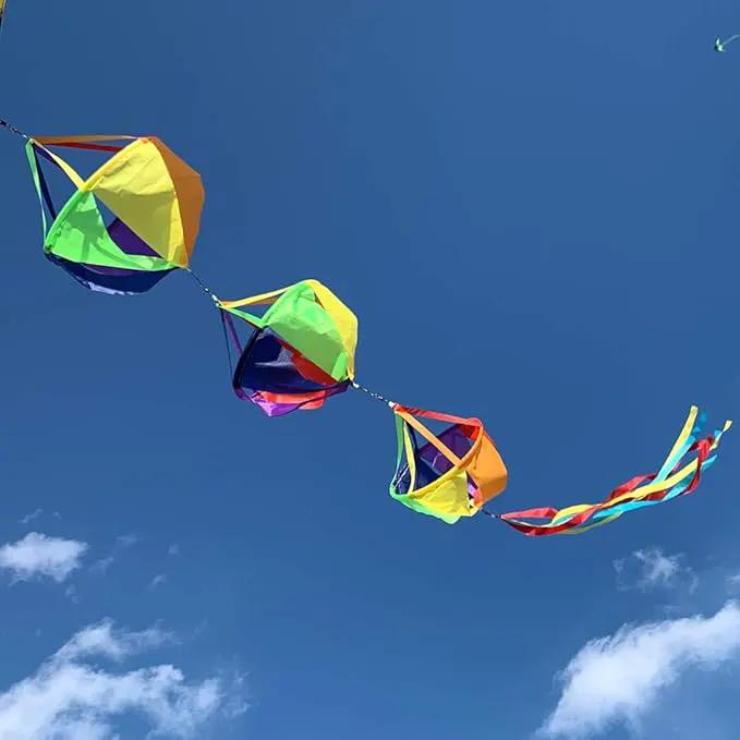 9KM DWLIFE 62" Fashion Windsocks Wind Twister Spinners Rainbow Kite Socks Flag Garden Yard Decoration by GreenHaven Gardens