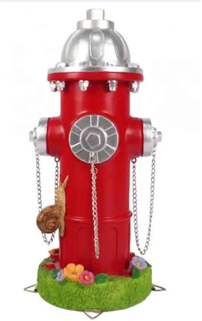 Large Dog Fire Hydrant Pee Post Training Statues with Snail Puppy Pee Training Post Resin Garden Fire Hydrant Figurines for Indoor Outdoor Decor by GreenHaven Gardens
