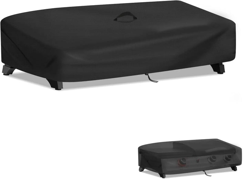 Outdoor Grill Cover for Royal Gourmet PD1305H 3-Burner Propane Gas Grill, 32'L x 19'W x 9'H, Black by GreenHaven Gardens