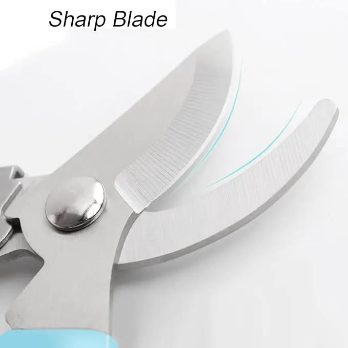 Curve Gardening Scissor with Sharp Stainless Steel Blade Garden Shears for Cutting Flowers Trimming Plants of Yard Florist Flower Rose Herb Hedge Bonsai and Fruits Picking (Pink Handle) by GreenHaven Gardens