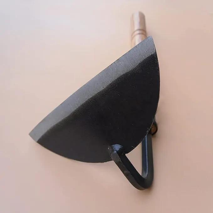 Kana Hoe 217 Japanese Garden Tool - Hand Hoe/Sickle is Perfect for Weeding and Cultivating. The Blade Edge is Very Sharp. (Beige-007) by GreenHaven Gardens