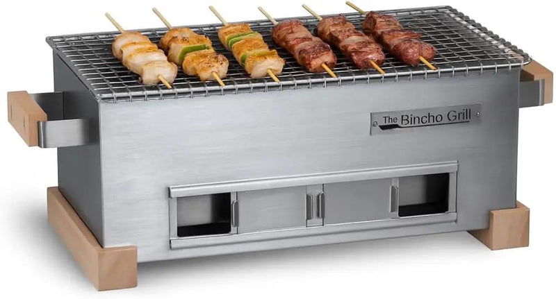 MG-168 Mini Yakitori Grill – Japanese Style Tabletop Charcoal Hibachi BBQ – Portable Binchotan Grill for Authentic Japanese Grilling – Perfect for Outdoor, Camping, or Home Use by GreenHaven Gardens