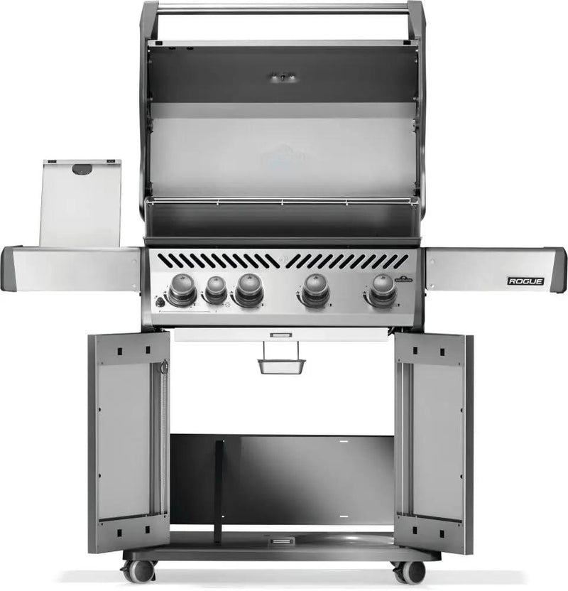 Napoleon Rogue 525 Propane Gas Grill with Range Side Burner, Stainless Steel, Durable 5-Burner Grilling Experience by GreenHaven Gardens