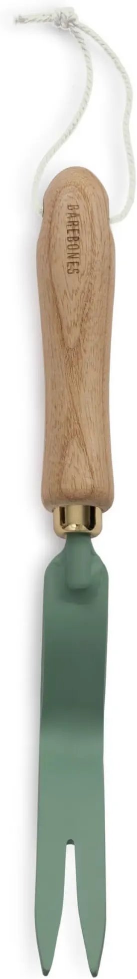 Barebones Dandelion Weeding Fork - Gardening Hand Tools - Japanese Hand Weeder, Weed Puller, and Weed Remover Tool (Ash/Mint) by GreenHaven Gardens