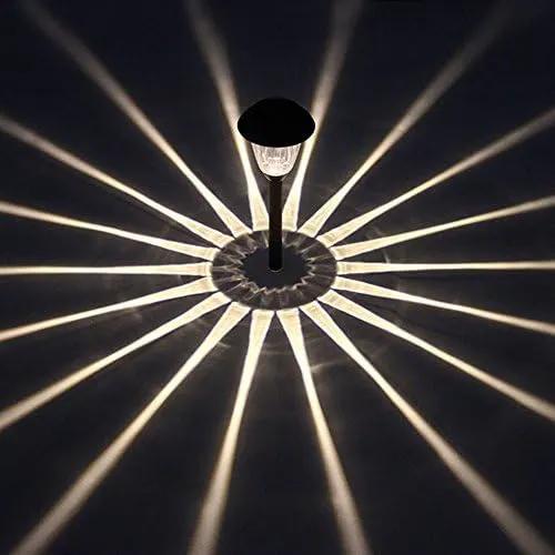 Solar Outdoor Pathway Lights Matt Black Stainless Steel Painted LED Lights for Garden Landscape Path Yard Driveway (black-8pack) by GreenHaven Gardens