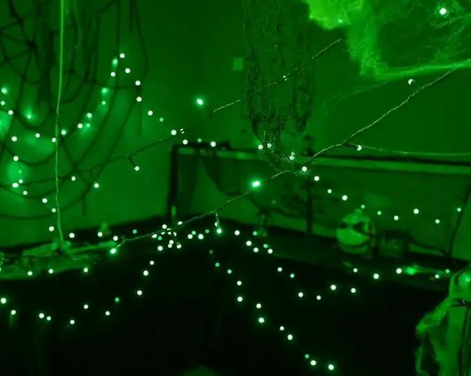 300 LED Halloween Lights, 118FT Waterproof Halloween String Lights, Green Halloween Lights Outdoor with 8 Lighting Modes for Halloween Outdoor Party Yard Garden Decoration(118 Ft | Green, 118 Ft) by GreenHaven Gardens