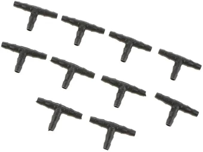 10PCS Micro Drip Irrigation System Dripper Tee Pipe Barb Hose Watering Garden by GreenHaven Gardens