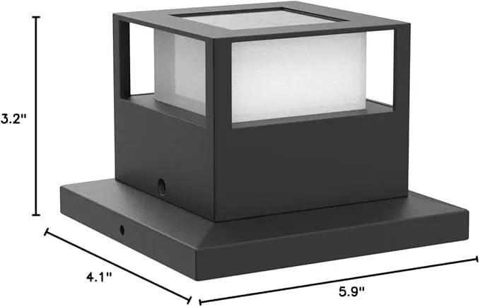 Viewsun 12 Pack Solar Post Cap Lights, Outdoor Garden Solar Powered Fence Post Cap Lights with SMD LEDs Waterproof Light Decorative for Fence Deck or Patio Decor, Fits 4x4, 5x5 or 6x6 Wooden Posts by GreenHaven Gardens