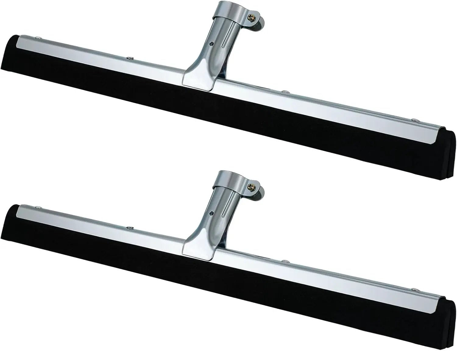 Lasnten 2pcs Double Foam Floor Squeegee for Concrete Industrial Floor Scrubber Stainless Steel Cleaning Squeegee with Rubber Heavy Duty Broom EVA Foam Blade for Garage Window Pool (22 Inch) by GreenHaven Gardens