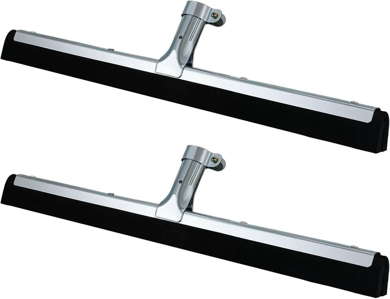 Lasnten 2pcs Double Foam Floor Squeegee for Concrete Industrial Floor Scrubber Stainless Steel Cleaning Squeegee with Rubber Heavy Duty Broom EVA Foam Blade for Garage Window Pool (22 Inch) by GreenHaven Gardens