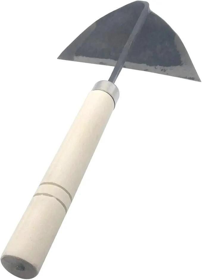 GARASANI Hoe Hand Plow Hoe Korean Style Ho-Mi - Best Organic Gardening (Inverted-Triangle) by GreenHaven Gardens