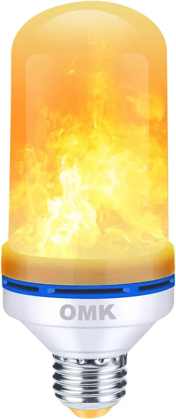 OMK Flame Light Bulbs, Christmas Decorations Flame Bulb, LED Flame Effect Fire Light Bulbs, for Porch Yard Bedroom Hotel Bar Pary Holiday Gifts by GreenHaven Gardens