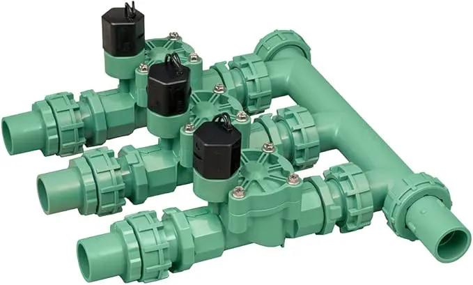 Orbit 91207 3-Valve Preassembled Manifold, Poly Pipe by GreenHaven Gardens