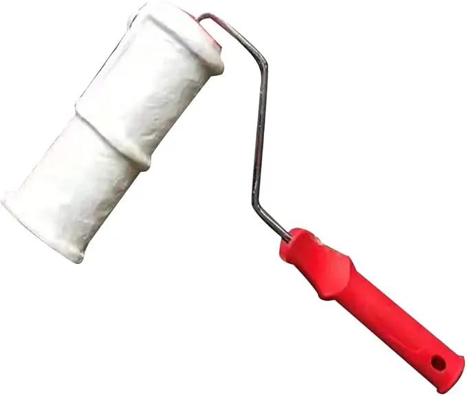 Tookie Embossed Paint Roller, 8 Inch Brick Embossing Roller for Wall Decoration, Art Brush Paint Roller Embossing Cylinder with Rubber Handle for Household DIY Paint Roller Art by GreenHaven Gardens