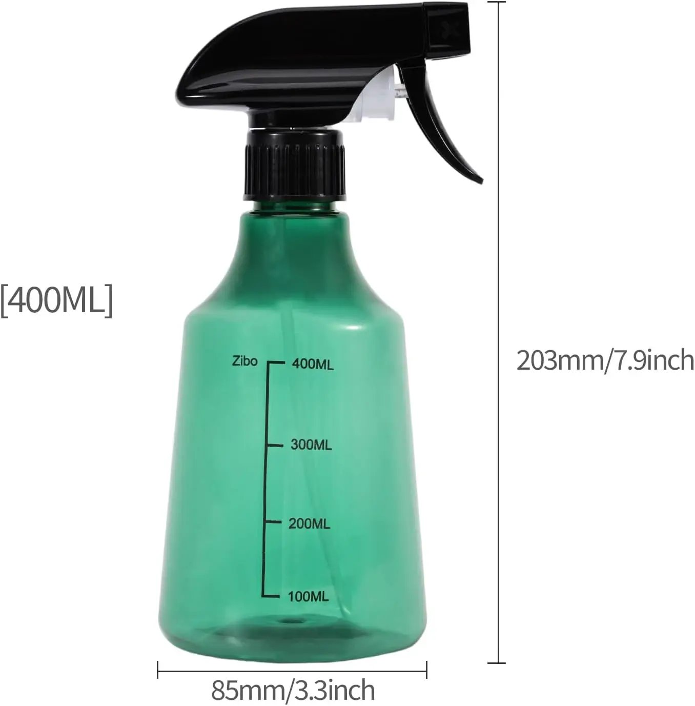 driew Plant Mister Spray Bottle, 2 Pack 13.6oz 400ML Plant Mister Water Spray Bottle with Scale for Plants Misting Bottle Water Fine Mist,Green by GreenHaven Gardens