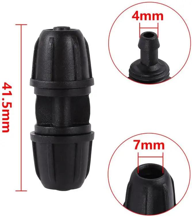 20-Pack Quick-Connect Locking 1/4" Drip Irrigation Coupling Connectors, Upgraded Fittings for 1/4 Inch Irrigation Tubing, Drip Kit (Coupling - 20 Pack) by GreenHaven Gardens