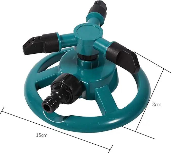 Sprinklers for Yard,Sprinkler,Garden Sprinkler,Water Sprinkler for Lawn,Lawn Sprinkler,Automatic 360 Degree Rotating Lawn Sprinkler, 3 Nozzle Irrigation System by GreenHaven Gardens