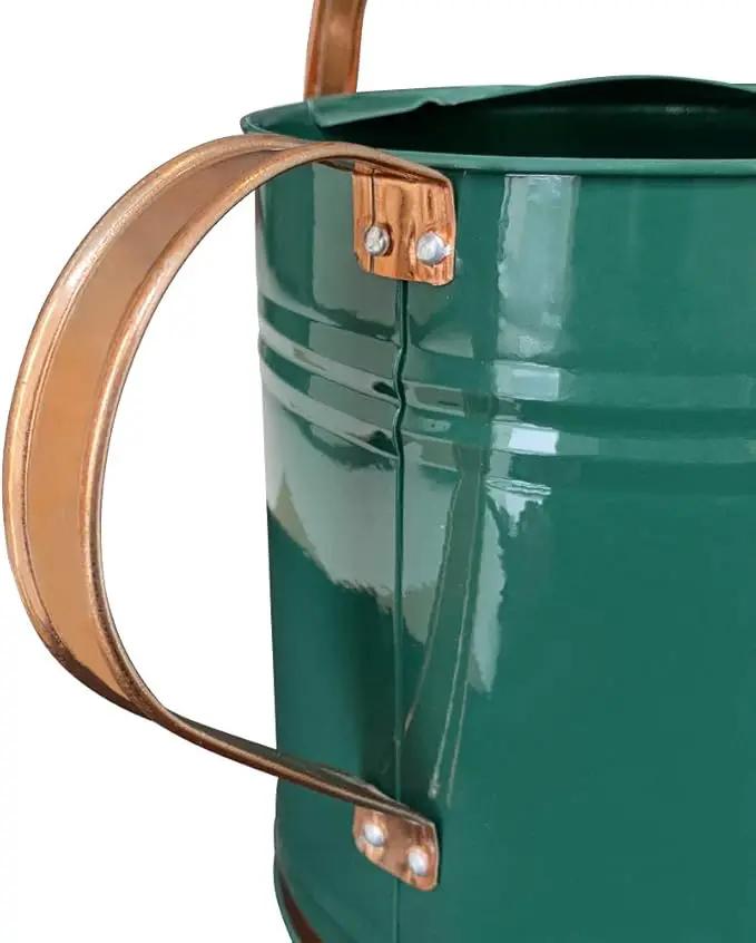 Metal Watering Can for Outdoor and Indoor Plants, Watering Can Decor, 1 Gallon (1 Gallon Green2) by GreenHaven Gardens